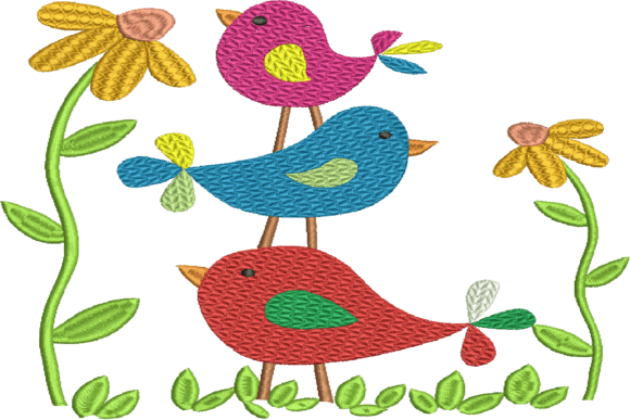 Birds and Flowers