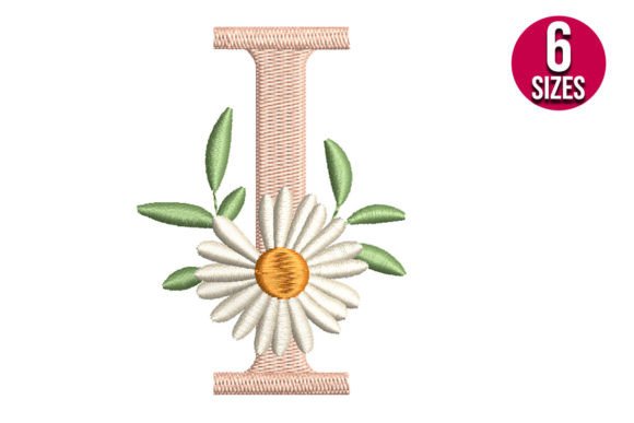 Floral Alphabet Letter I
