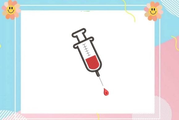 Medical Syringe Embroidery